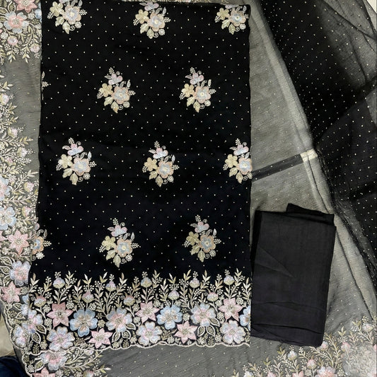 Noir Floral Dream Suit