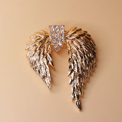 Aura Crystal Wing Brooch