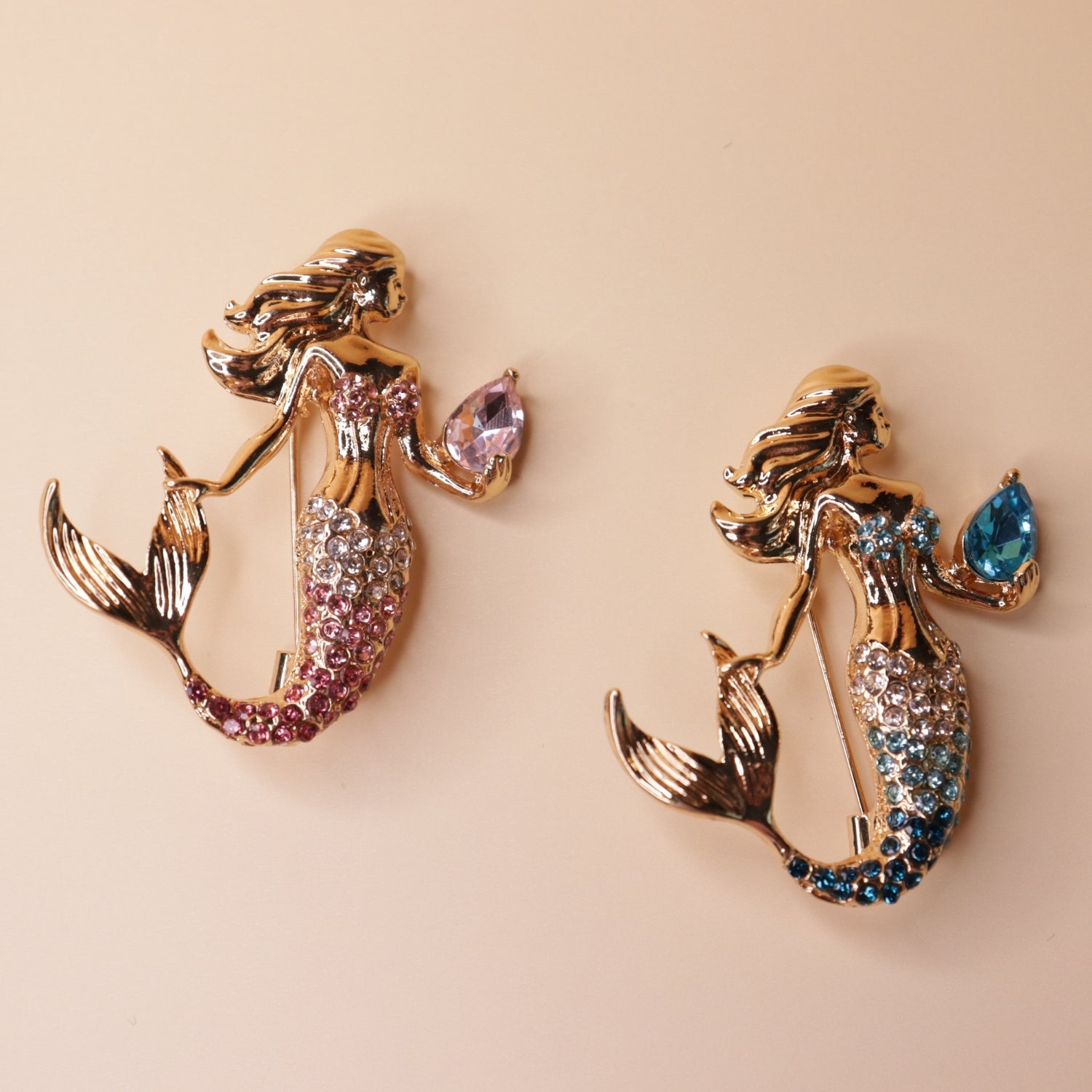 Mermaid Elegance Combo - 18K gold plated jewellery combo set - Mehraya - close-up view