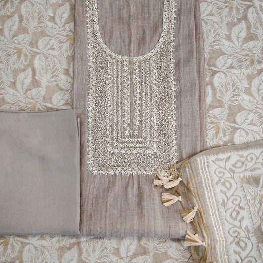 Elara Tussar Grace Suit