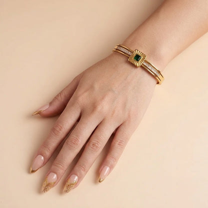 Emerald Deco Bracelet