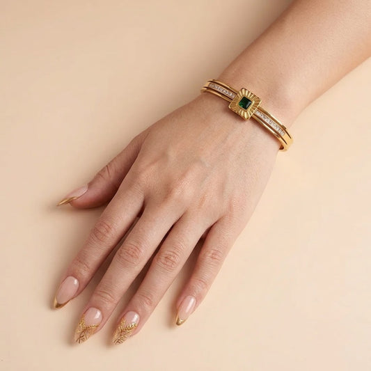 Emerald Deco Bracelet
