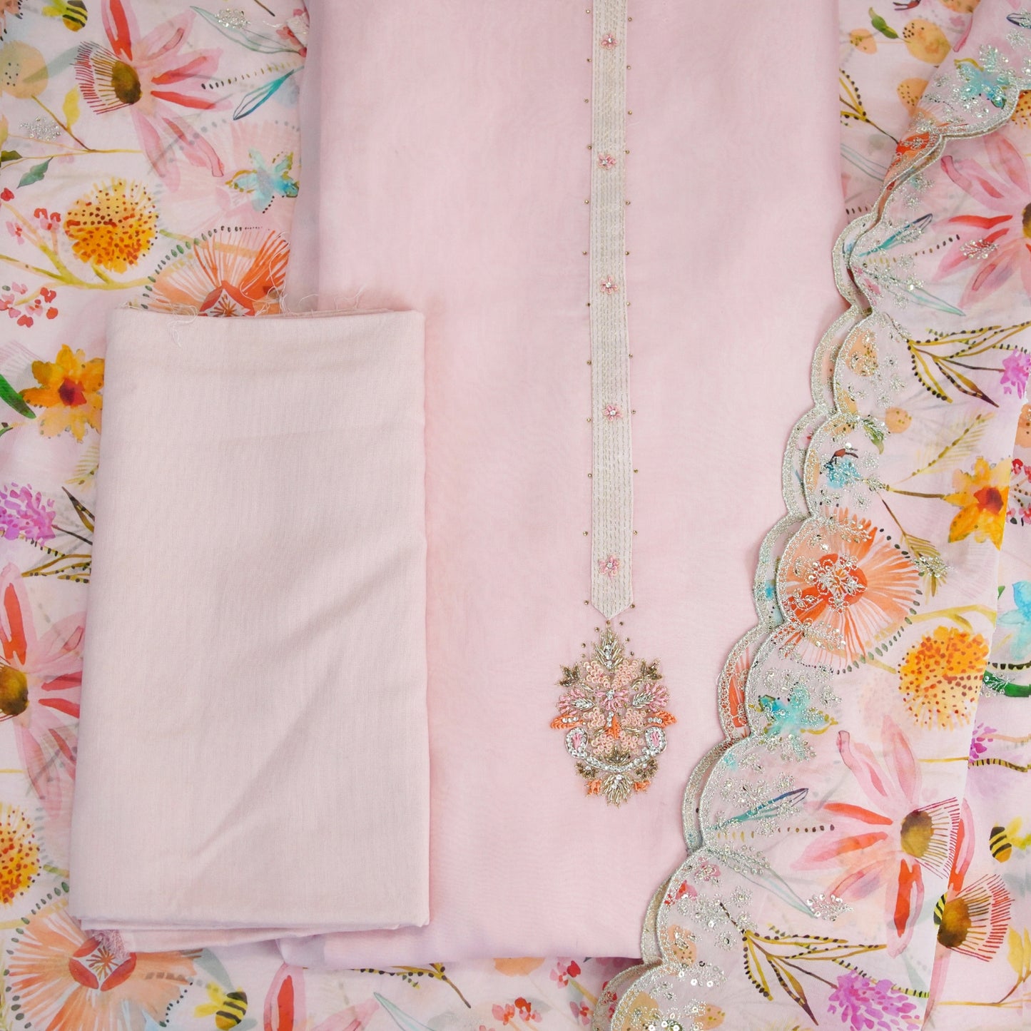Floral Royale Blush Suit