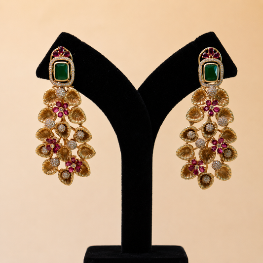 Velvet Blossom Gemstones Earrings