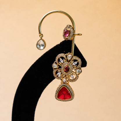 Floral Cascade Gemstone Earrings