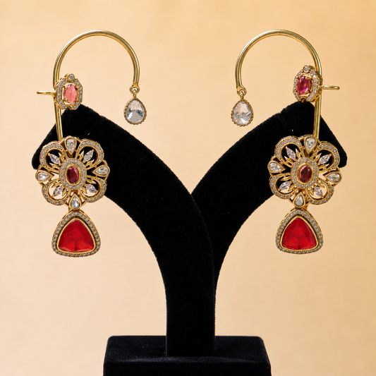 Floral Cascade Gemstone Earrings