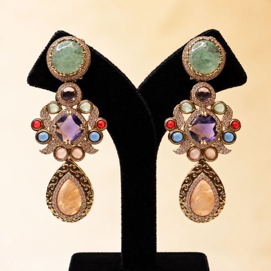 Aurora Charm Gemstone Earrings