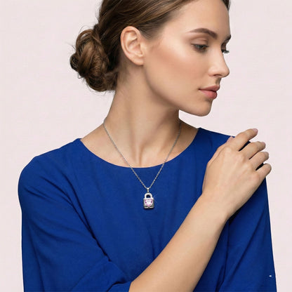 Amour Lock Crystal Neck Chain