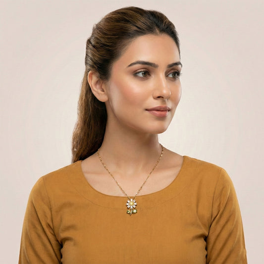 Enchanted Flora Crystal Neck Chain