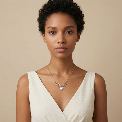 Starlight Reindeer Crystal Neck Chain