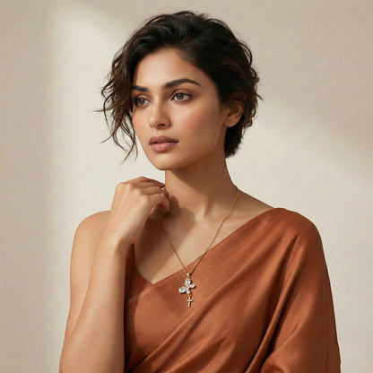 Ethereal Flutter Crystal Neck Chain