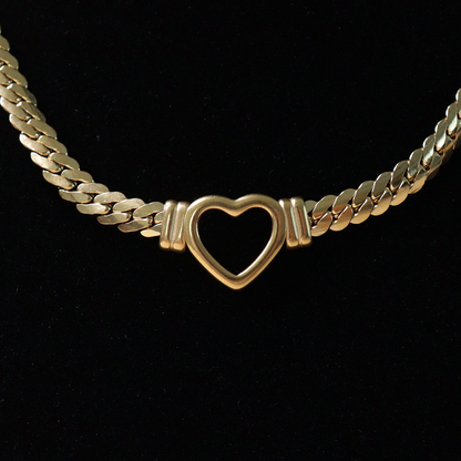 Heartline Cuban Neck Chain