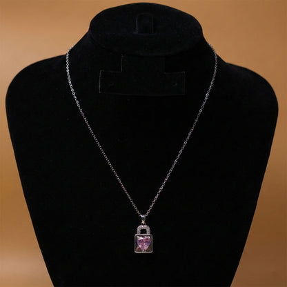 Amour Lock Crystal Neck Chain