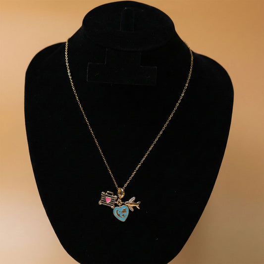 Travel Lover Charm Neck Chain