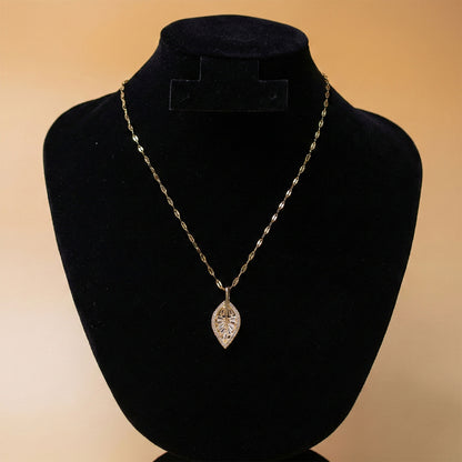 Bloomleaf Crystal Neck Chain