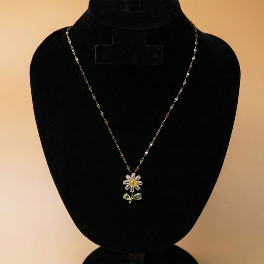 Enchanted Flora Crystal Neck Chain