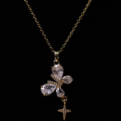 Ethereal Flutter Crystal Neck Chain