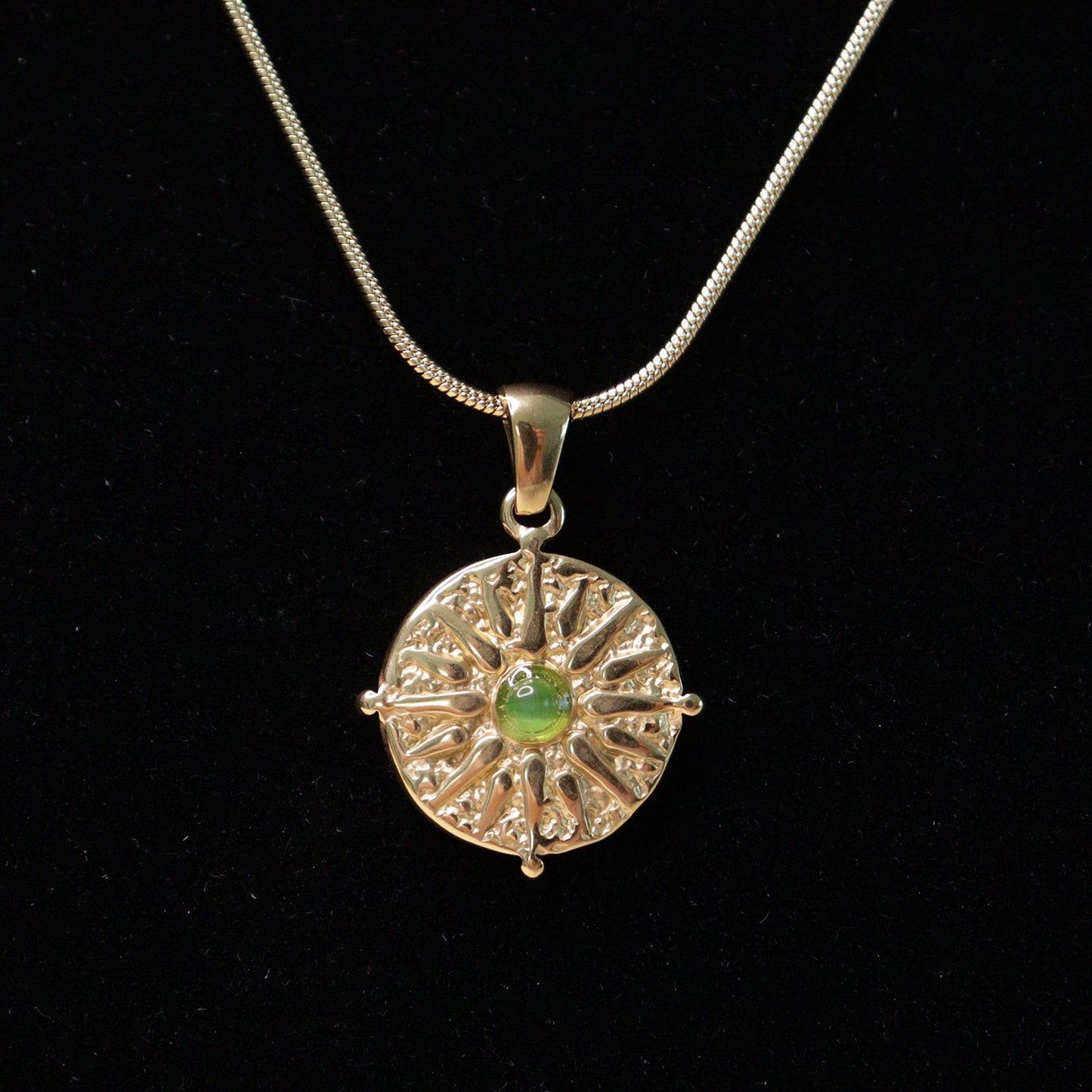 Floral Green Stone Set