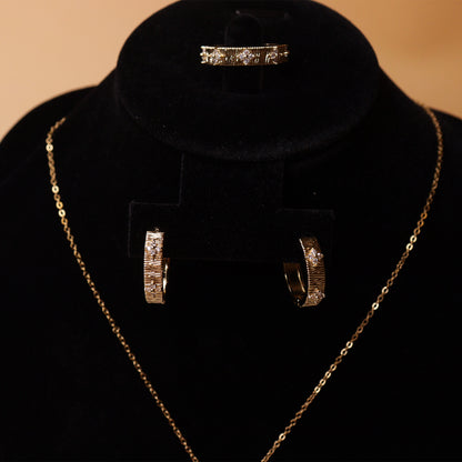 Golden Butterfly Halo Set